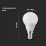 V-TAC VT-1819 3.7W LED Bulb SMD mini globe E14 P45 180° day white 4000K - SKU 214174