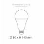 V-TAC VT-2218 18W LED Bulb smd A80 E27 cold white 6400K - SKU 2709