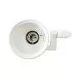 Portalampada binario 2 Poli orientabile lampadina PAR30 E27 Bianco 3550