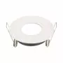 Portafaretto incasso alluminio rotondo Bianco Opaco GU10