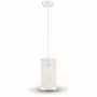 Pendant Light 1MT E27 Elegant Stylish Ф130mm - Metall Mod. VT-7131 - SKU 3826 - Weiß