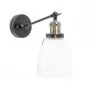 Applique murale Light E27 Ф140mm - Verre Transparent + Métal - Mod VT-7142