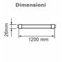 LED SEAFOOD Tube T8 G13 1530LM 18W 120CM Plastic Not Rotatable  Mod. VT-1228