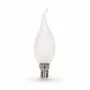 LED Lampe 4W Gluhfaden E14 Frosted Twist Kerzenflamme Mod. VT- 1923 - Weiß