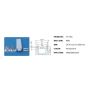 Aluminum Profile 1MT Narrow Flat Cap Transparant Mod. VT-7101