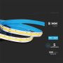 V-TAC VT-280 24V strip led COB 280LEDs/m 5M cold white 6400K CRI>80 IP20 - SKU 2654