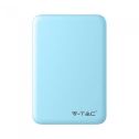 V-TAC VT-3503 Power Bank caricabatterie portatile ABS azzurro 5.000mah 2 uscite micro USB 2.1A - sku 8195