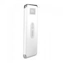 V-TAC VT-3505 Power Bank caricabatterie portatile 10.000mah con ricarica wireless 2 uscite micro USB 2.1A bianco - sku 8854