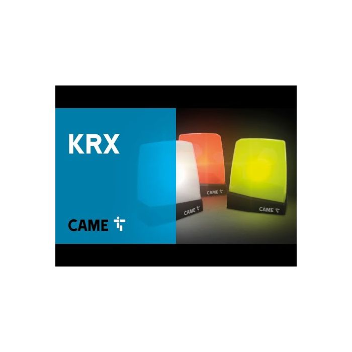 Lampeggiatore CAME KRX a led 24 DC/AC - 230 AC con doppia antenna integrata cupola di colore arancione 806LA-0010