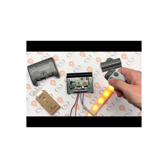 Mini récepteur 2 canaux 12/24V 433MHz rolling code CARDIN RQM449200