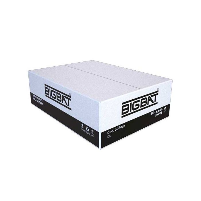 6V 1,2Ah rechargeable VRLA battery Elan BigBat - sku 006012