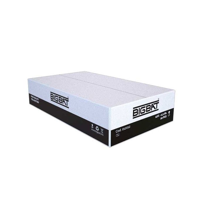 12V 1,2Ah rechargeable VRLA battery Elan BigBat - sku 012012