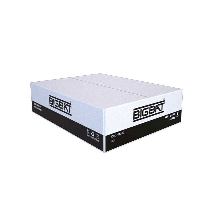 Batteria ricaricabile al piombo 12V 3,2Ah Elan BigBat - sku 01203