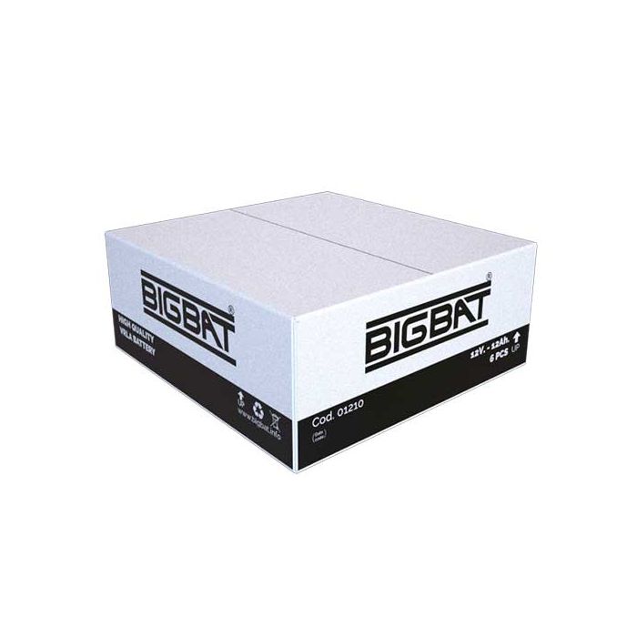 12V 12Ah rechargeable VRLA battery Elan BigBat - sku 01210