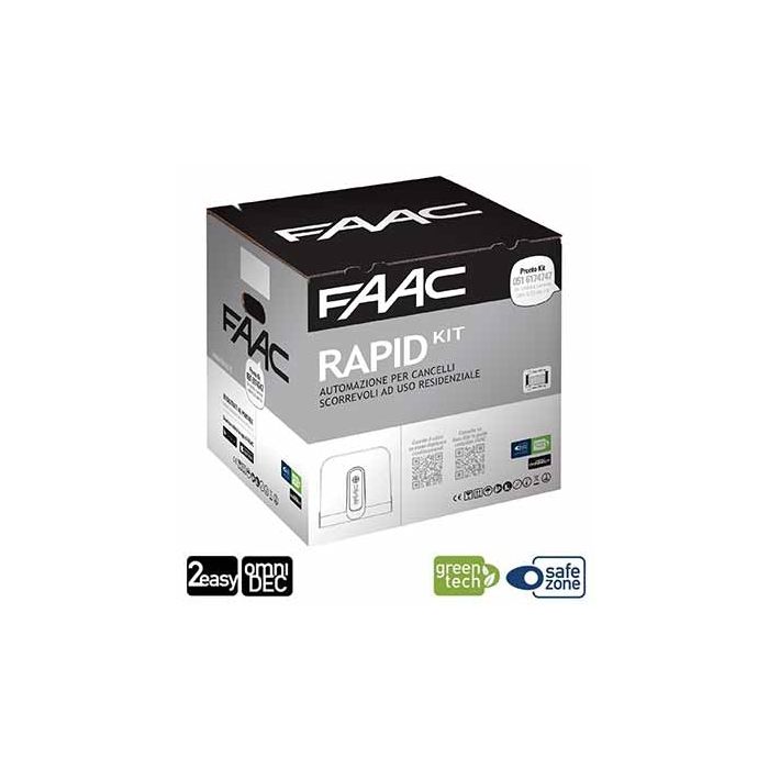 FAAC CYCLO KIT Automatisierung Schiebetüren 400KG 24V SAFE&GREEN