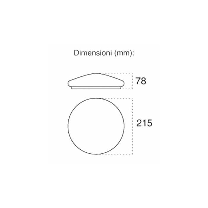 V-TAC VT-8061 8W dome light bling star ceiling surface round cold white 6400K – SKU 1372
