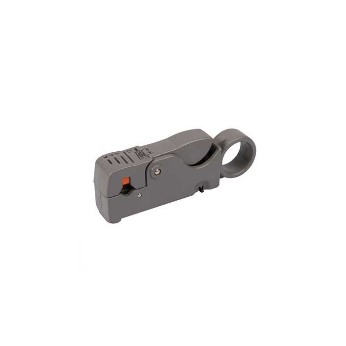 Insulation stripper for RG-58/RG-59/RG-6 coaxial cables