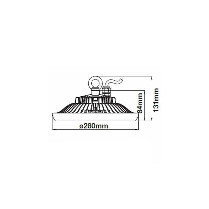 V-TAC VT-9115 Lampes Industrielles LED 100W Ufo shape blanc neutre 4000K - SKU 5613