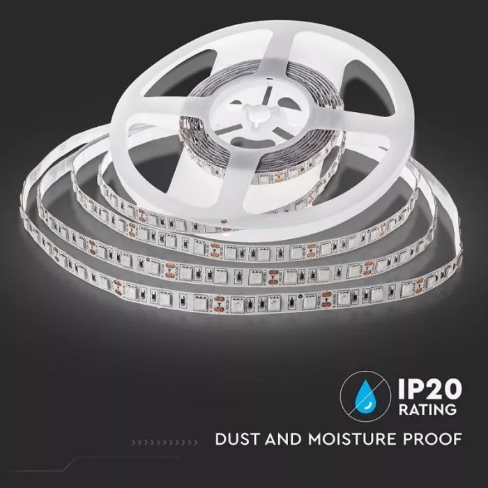 V-TAC VT-5050 Striscia 300LED SMD5050 strip 5M IP20 luce blu - SKU 2137