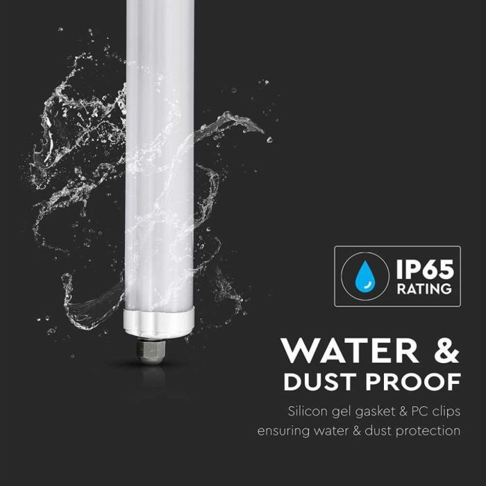 V-TAC VT-1574 Plafonnier LED 48W étanche IP65 150CM blanc neutre 4500K - SKU 216287