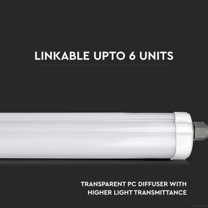 V-TAC VT-1574 Plafonnier LED 48W étanche IP65 150CM blanc neutre 4500K - SKU 216287