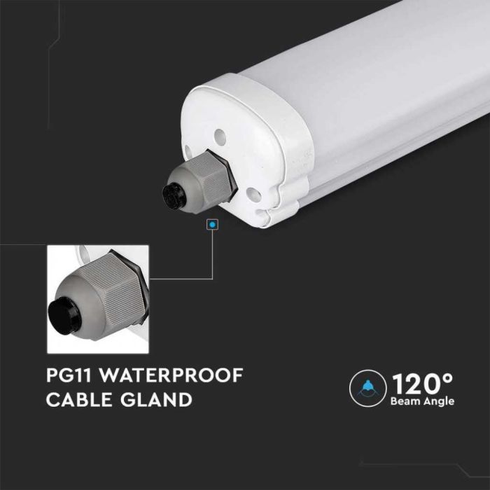 V-TAC VT-1574 Plafonnier LED 48W étanche IP65 150CM blanc neutre 4500K - SKU 216287