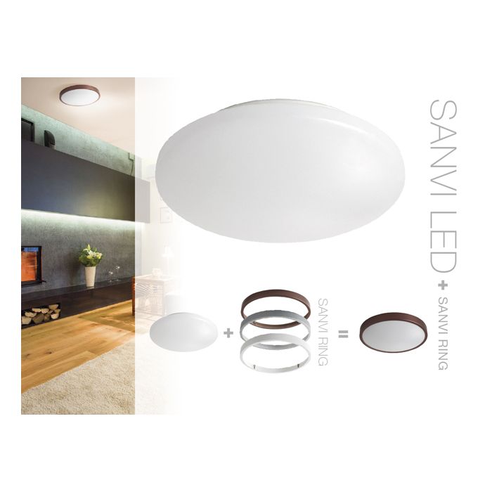 LED Dome Light16W IP44 Kanlux SANVI LED 16W-NW Cod.26660 - 4000K