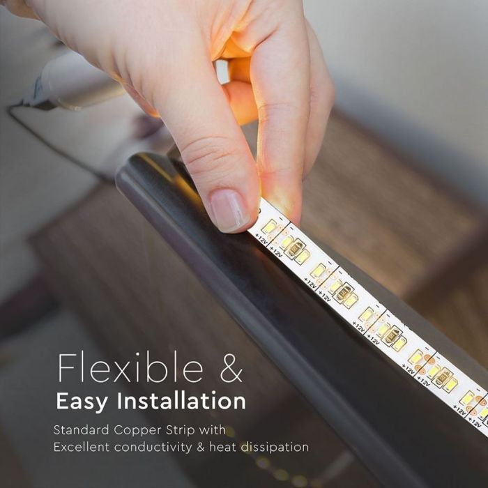 LED Strip 3014 204LEDs 5M White 6000K Non waterproof - 2403