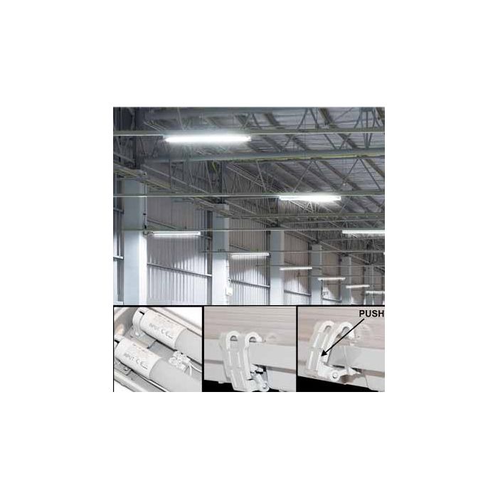 V-TAC VT-12023 LED waterproof lamp 2x18W tubes day white 4000K IP65 120CM - SKU 6387