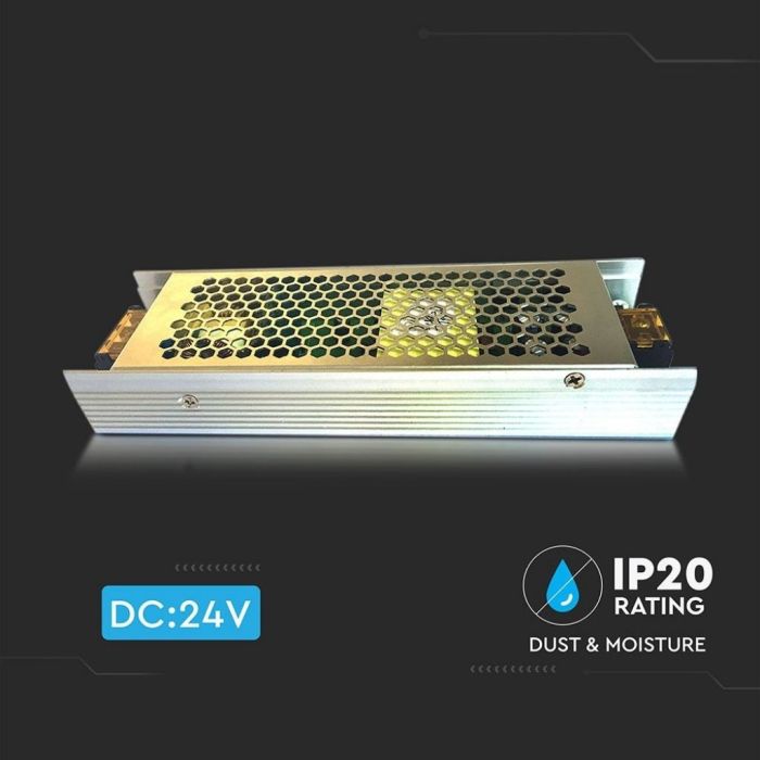V-TAC VT-20153 150W LED SLIM Netzteil 24V 6.5A IP20 - SKU 3253