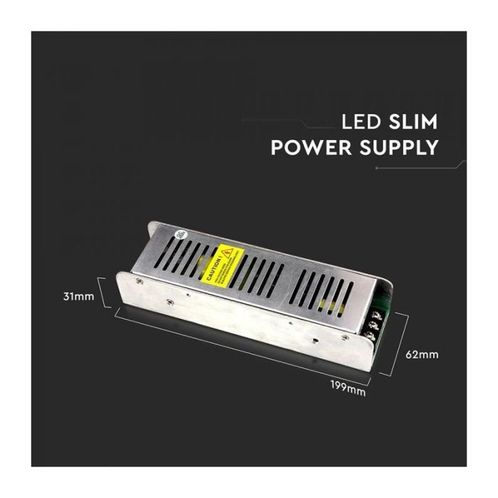 V-TAC VT-20101D 100W LED slim Power Supply 12V 8.5A IP20 triac dimmable - SKU 3256