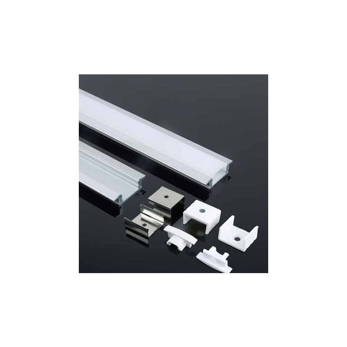 V-TAC VT-8106 profil en aluminium Milky 2MT cover - sku 3350