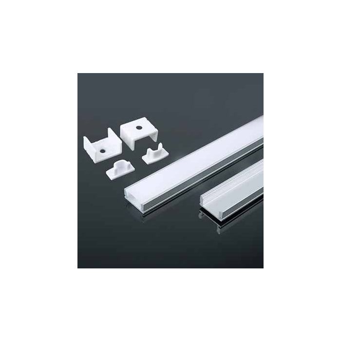 V-TAC VT-8113 Aluminum Profile Milky Cover 2MT - sku 3355