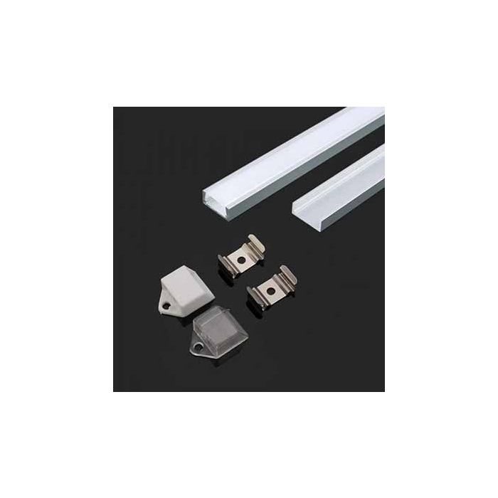 V-TAC VT-9327 Aluminum Profile Milky Cover 2MT - sku 3370