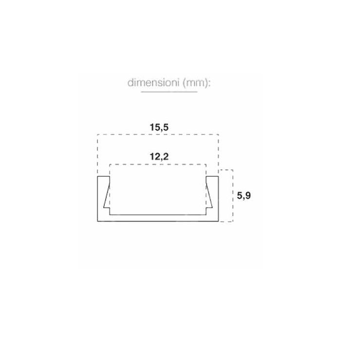 V-TAC VT-9327 Aluminum Profile Milky Cover 2MT - sku 3370