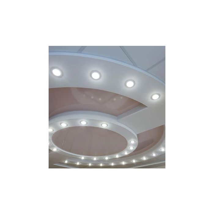 V-TAC VT-715 Portafaretto incasso rotondo cromato per lampade GX53 - SKU 3677
