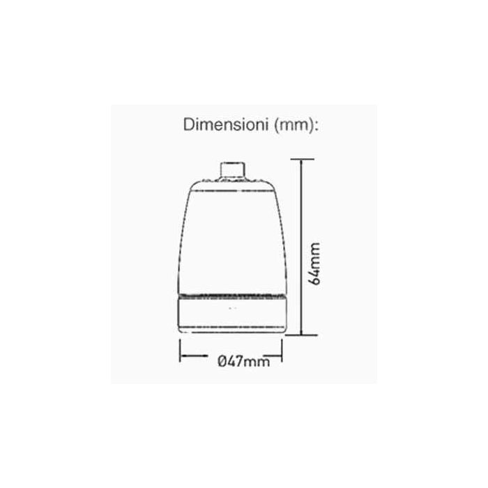 V-TAC VT-799 E27 lamp holder white porcelain IP20 - SKU 3795