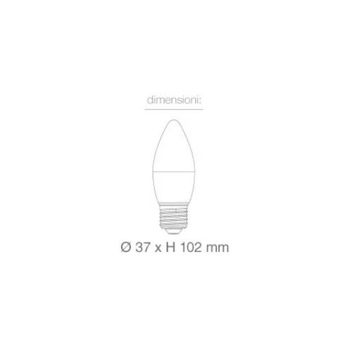 V-Tac VT-1821 LED bulb candle 5,5W E27 day white 4000K - SKU 43431