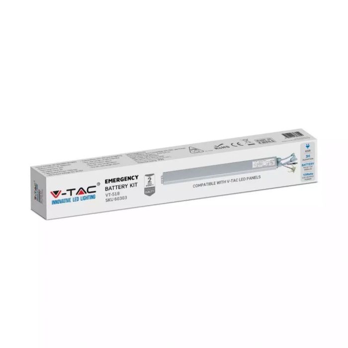 Kit Battery Emergency No Blackout Slim LED Panel 45W IP20