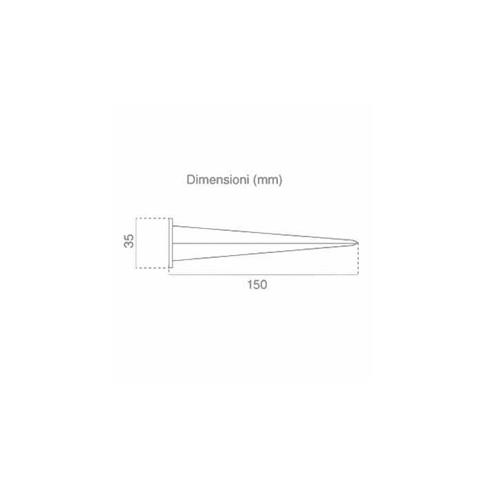 V-TAC VT-854W Flutlicht Aluminiumspike 15cm weiß - SKU 7534