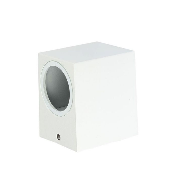 V-TAC VT-7651 applique en aluminium carré blanc 1xGU10 douille IP44 – SKU 7539