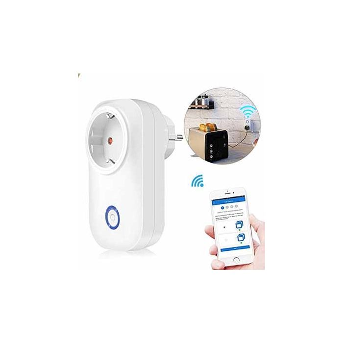 V-TAC Smart Home VT-5001 Prise EU Wi-Fi fonctionne avec smartphone - sku 8415