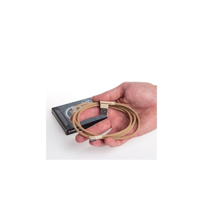 V-TAC VT-5362 1M Type-C USB 2.0 Datenkabel Nylon Gold Diamond Series - sku 8640