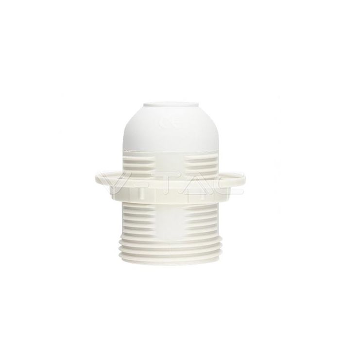 V-TAC E27 Lampenfassung Weißer thermoplastischer Kunststoff IP20 - sku 8839