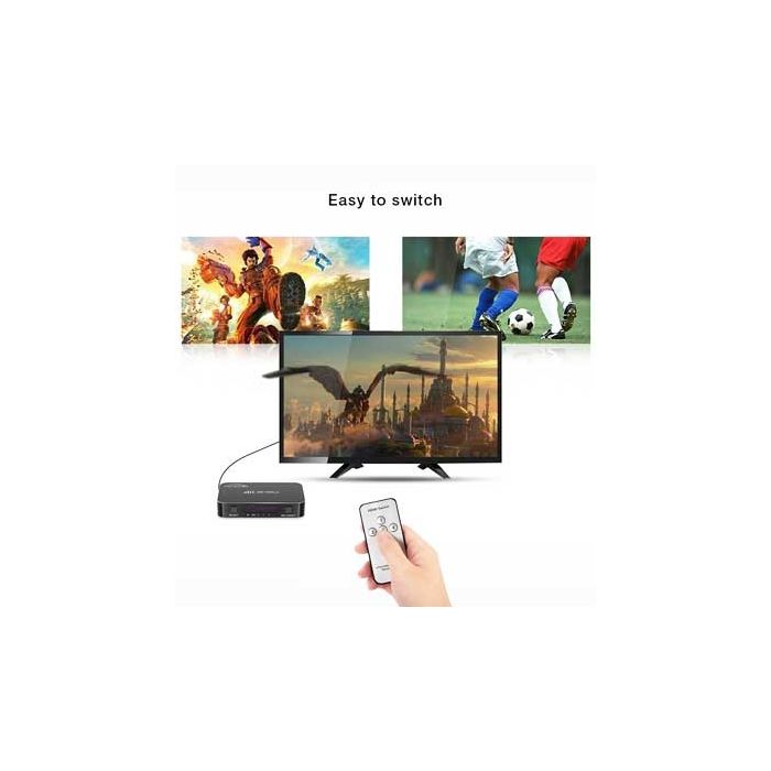Interrupteur commutateur HDMI 4IN - 1OUT 1.4b 4K UHD 3D