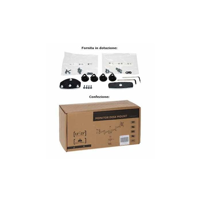 Schreibtischhalterung für mehrere lcd monitore 13/23"