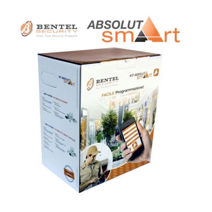 Bentel ABS-14KITSM Kit antifurto allarme absoluta smart centrale 8 zone + accessori