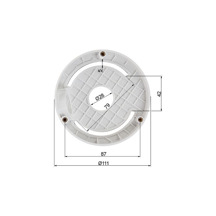 Supporto a soffitto per telecamera Dome Hikvision DS-1259ZJ
