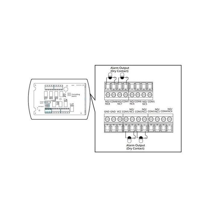 Hikvision DS-PM-WO8 868Mhz Wireless 8-Ch Outputs Expander for AxHub systems