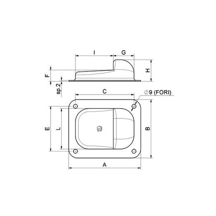 Mechanischer Anschlag zum Schrauben für Flügeltor 50(H)mm